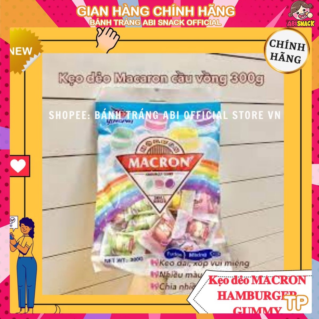 KẸO DẺO MACRON HAMBURGER GUMMY YingPai 300g