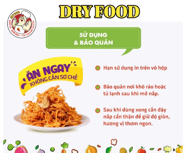 Khô Gà Lá Chanh - 500g loại 1 Dryfood | BigBuy360 - bigbuy360.vn