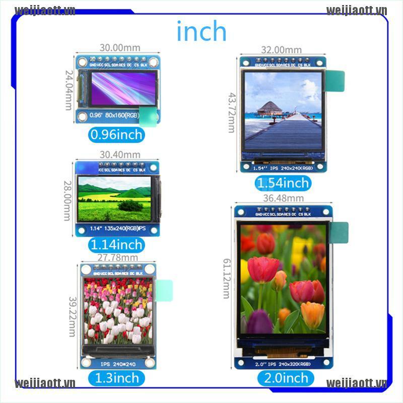 Mô-Đun Màn Hình Hiển Thị Lcd 0.96 / 1.14 / 1.3 / 1.54 / 2.0 Inch Tft Ips Lcd Cho Arduino Raspberry Pi