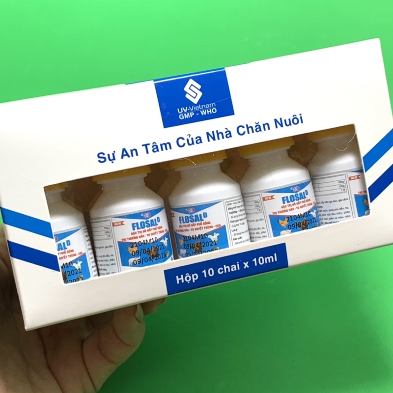 Flosal D chai 10ml khò khè cho gà đá HÀNG CHÍNH HÃNG Sakan