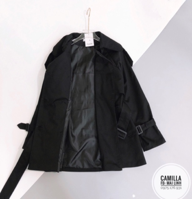✨Áo măng tô✨áo trechcoat dáng ngắn chất kaki siêu đẹp | BigBuy360 - bigbuy360.vn