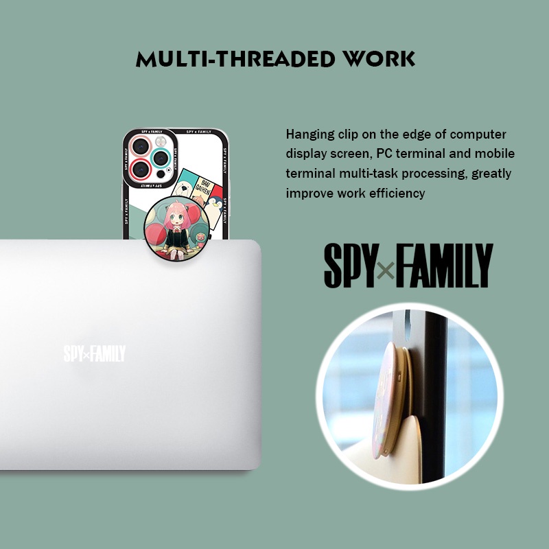 SPY×FAMILY Anya Forger Peanut Ania Giá Đỡ Túi Khí Giá Đỡ Điện Thoại Hình Nhân Vật Phim Hoạt Hình Ngụy Trang Phổ Biến Cho Tất Cả Các Người Mẫu Phổ Biến