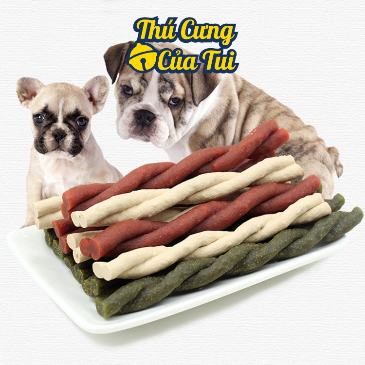 Xương Thưởng Cho Chó 7 DENTAL EFFECTS Snack Sạch Răng Thơm Miệng Cún Nhiều Vị Gói 160g - Thú Cưng Của Tui