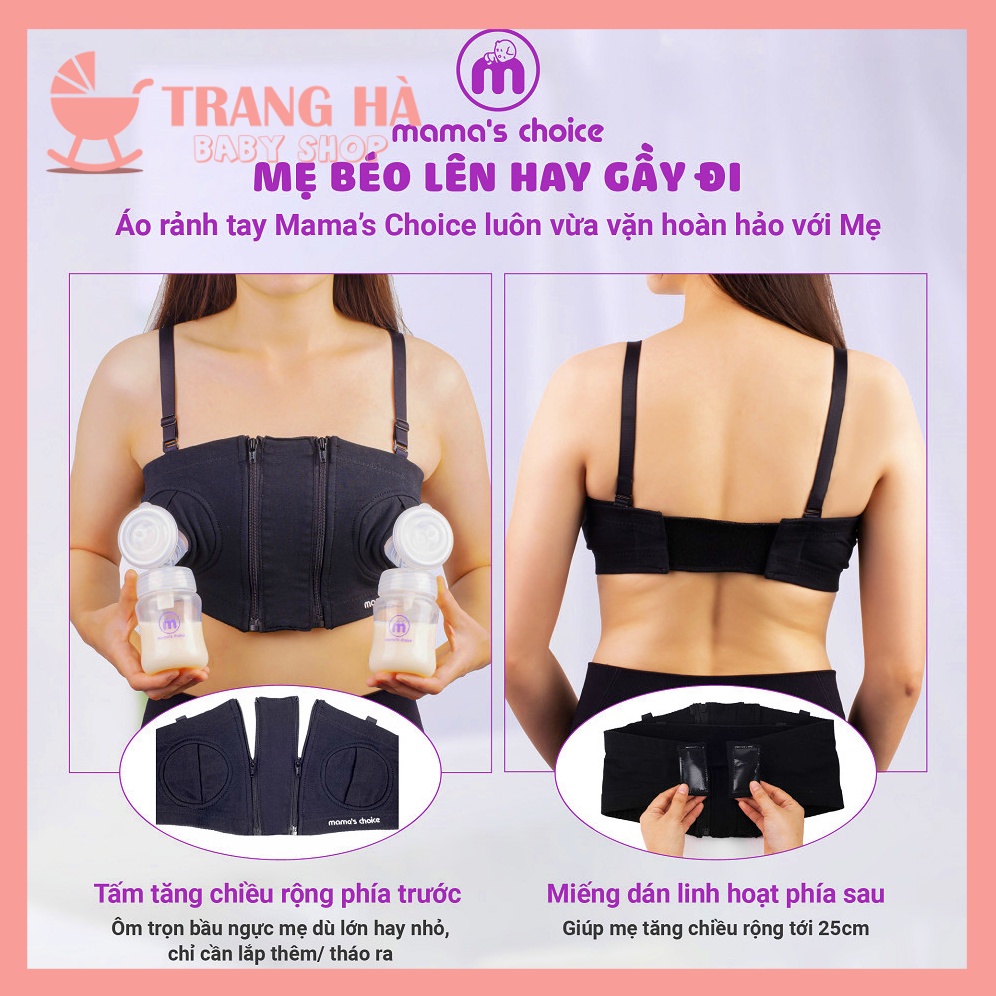 Áo Hút Sữa Rảnh Tay Có Dây Mama's Choice Phù Hợp Tất Cả Dòng Máy Hút Sữa Chất Liệu Cao Cấp Thoáng Khí