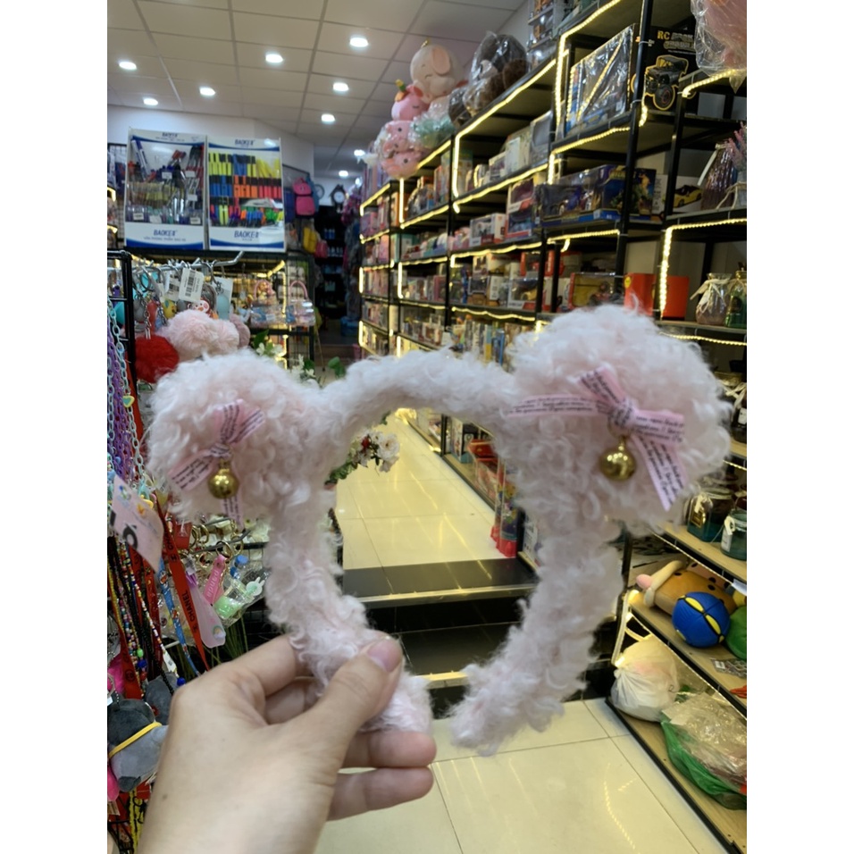 Cài Tóc Xoăn Lông Cừu Chống Trượt Xinh Xắn Cho Nữ