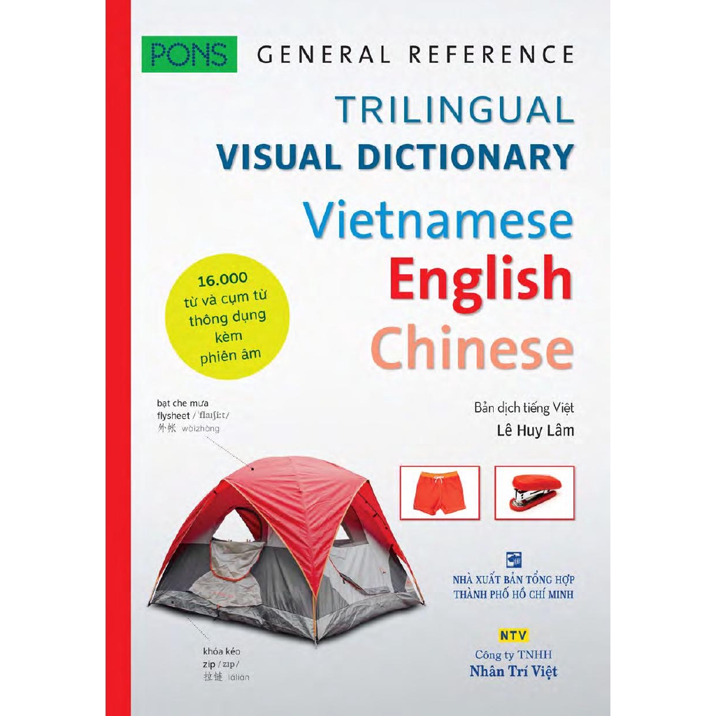 Sách - Pons General Reference - Trilingual Visual Dictionary Vietnamese - English - Chinese