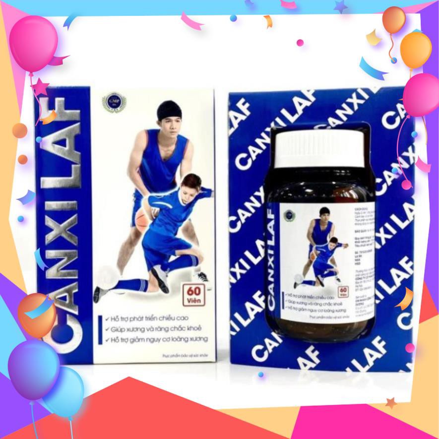 TĂNG CHIỀU CAO ❤️CHÍNH HÃNG👍 giảm loãng xương , bổ sung canxi từ tảo biển giúp xương chắc khỏe - CANXI LAF 60 VIÊN | Thế Giới Skin Care