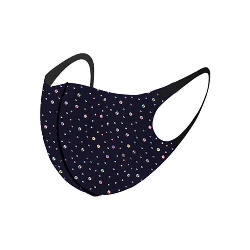 Khẩu trang đính đá 7 màu