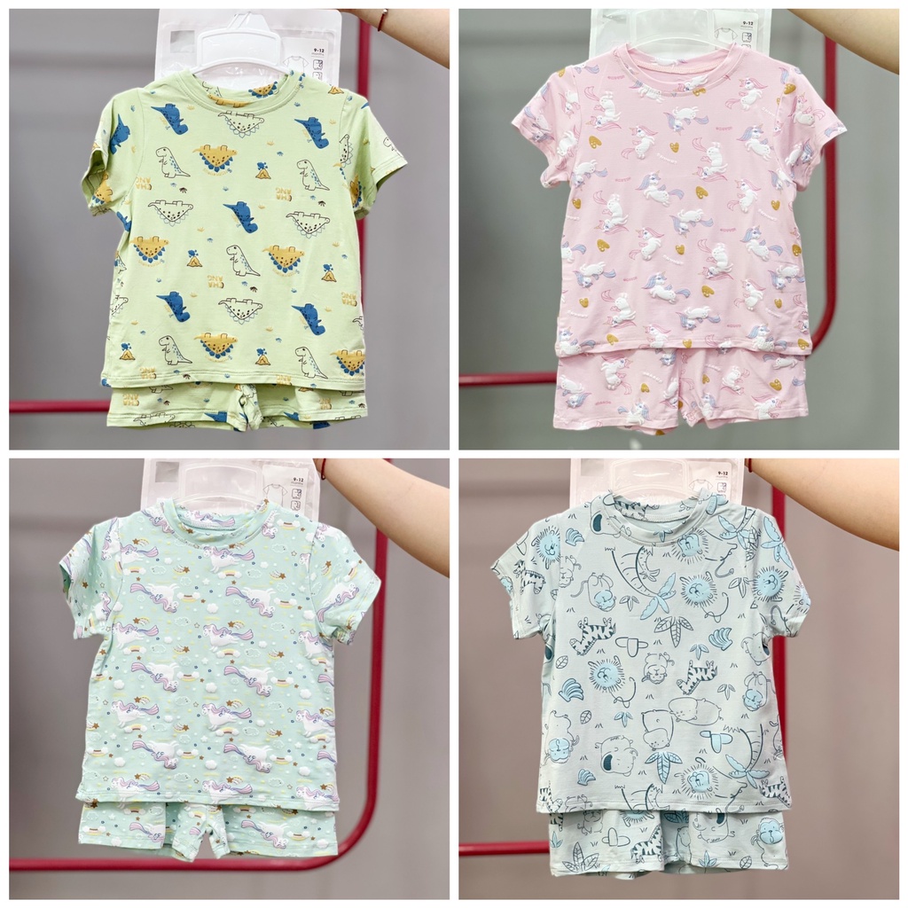 Bộ cộc cài vai Chaang mềm mát cho bé trai bé gái 6 tháng đến 5 tuổi