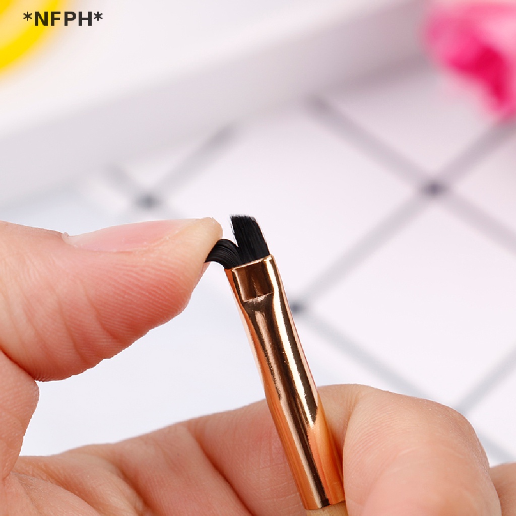 Nfph Cọ Vẽ Lông Mày Tay Cầm Bằng Tre Chất Lượng Cao