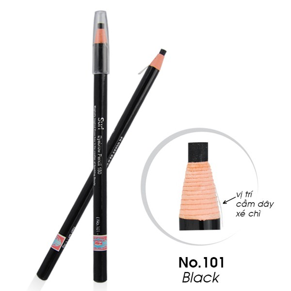 Chì kẻ mày dạng xé tiện dụng Suri Eyebrow Pencil Hàn Quốc 1.3g - Hàng chính hãng