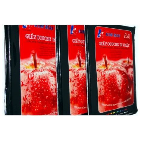 Giấy in ảnh Kim Mai 135 gsm (tập 100 tờ)