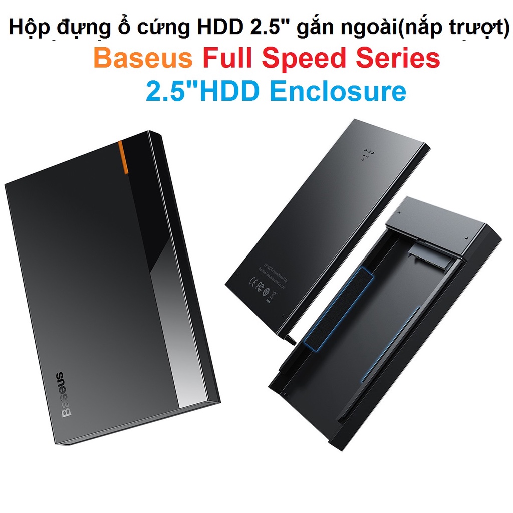 Hộp đựng ổ cứng HDD 2.5inches gắn ngoài Baseus Full Speed Series Gen 1 | BigBuy360 - bigbuy360.vn