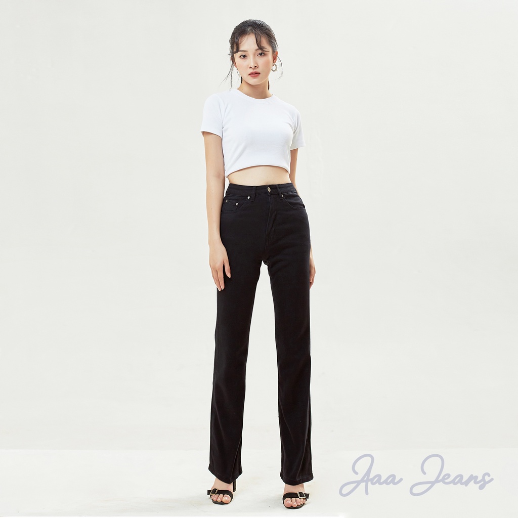 Quần Jean Nữ Ống Loe Lưng Cao Aaa Jeans