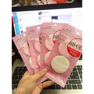 2 miếng Bông phấn nước mềm mịn BB.CC cream