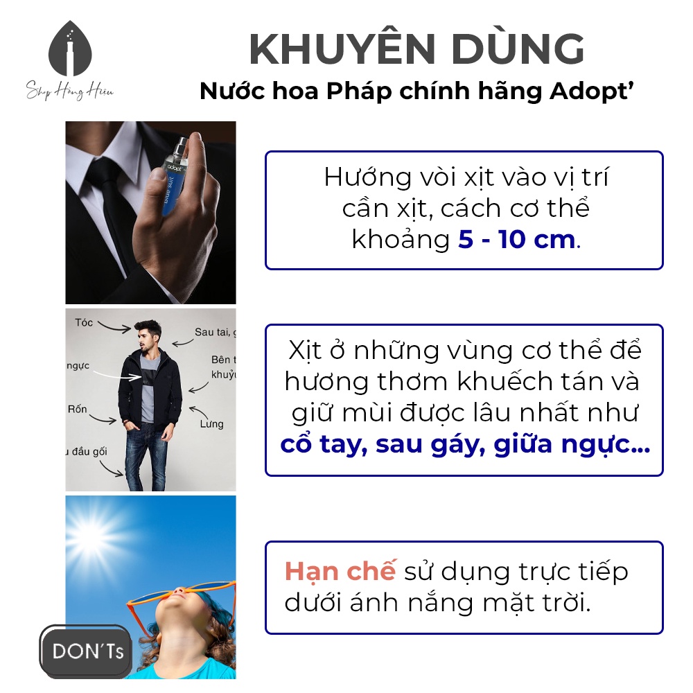 Nước Hoa Nam Adopt Hương Thơm Mạnh Mẽ - L'EAU VIRILE Dung Tích 30ml