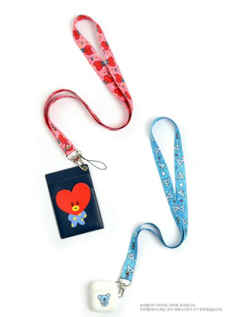 Dây đeo thẻ, ví BT21 hàng Official.