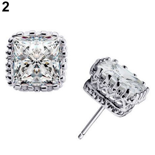 Hoa tai dáng vuông sang trọng cho nữ