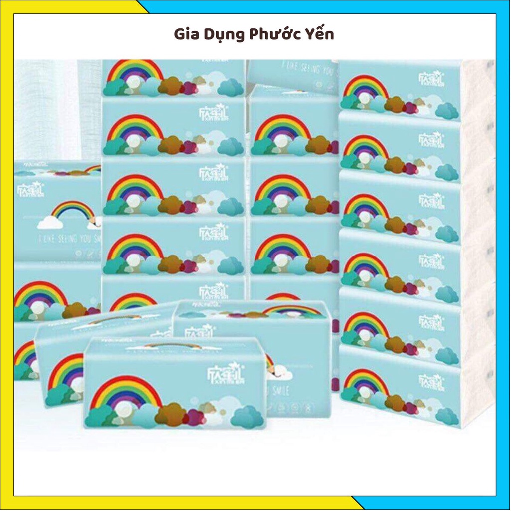 Thùng 30 gói khăn giấy cầu vồng Mier