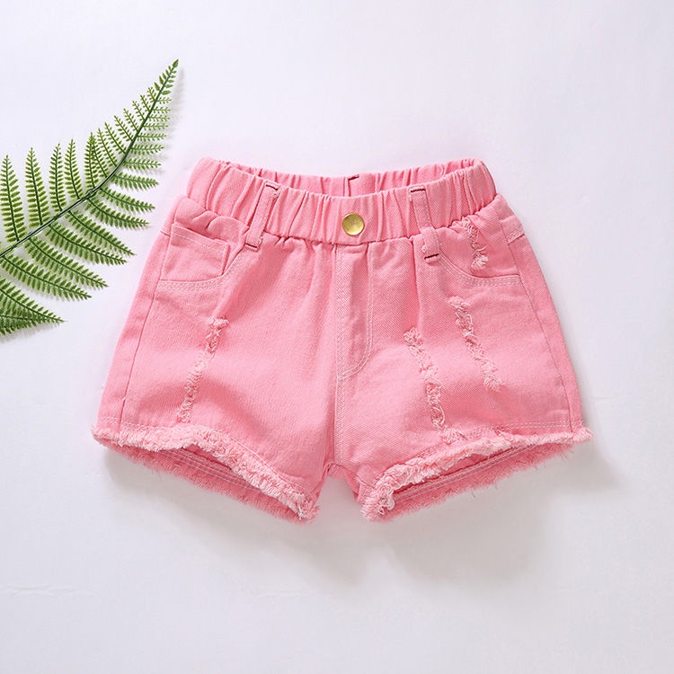 Quần short denim thời trang mùa hè 2021 mới năng động cho bé gái