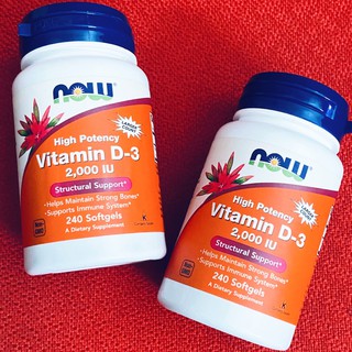 Now Vitamin D3 2,000 IU 240 viên.