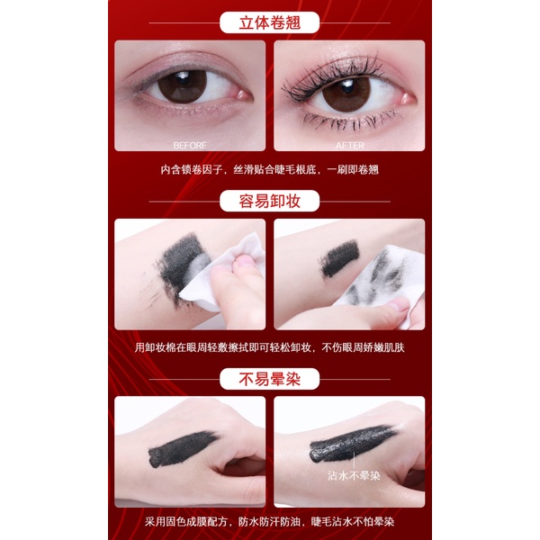 Mascara LEEZI chống thấm nước lâu trôi không nhòe chuốt cong mi | BigBuy360 - bigbuy360.vn