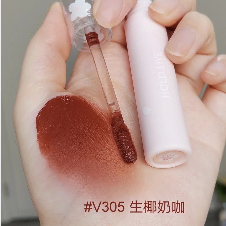 Son Kem Lì Hold Live Hoa Anh Đào Flower Sakura Velvet Matte Dưỡng Ẩm Lâu Trôi Bền Màu Chống Thấm Nước HL543