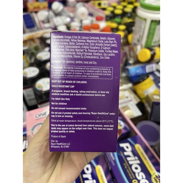 Vitamin tổng hợp dành cho bà bầu và cho con bú-One a day Women’s Prenatal Muiltivitamin & DHA