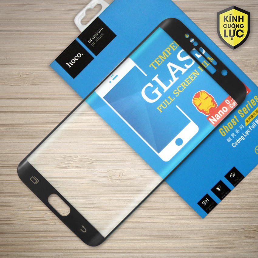 Cường lực Galaxy S6 Edge Plus hiệu Hoco Full LCD viền Đen