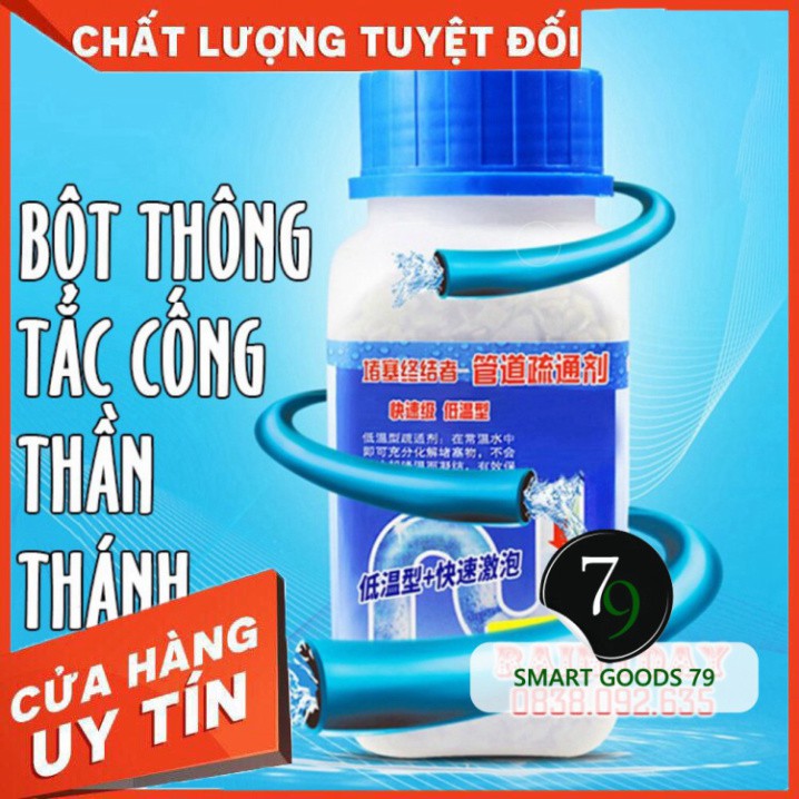 [ Chính Hãng ] [Freeship hàng cao cấp 129] Bột thông tắc cống bồn cầu thần thánh cho đường ống rửa bát bể phốt nghẹt tắc