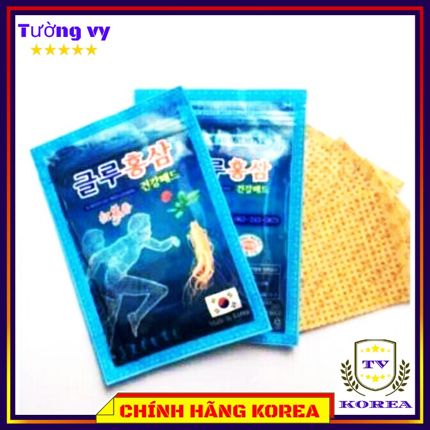 Cao Dán Hồng Sâm Hàn Quốc, Cao Dán Sâm Túi 20 miếng, tuongvykorea