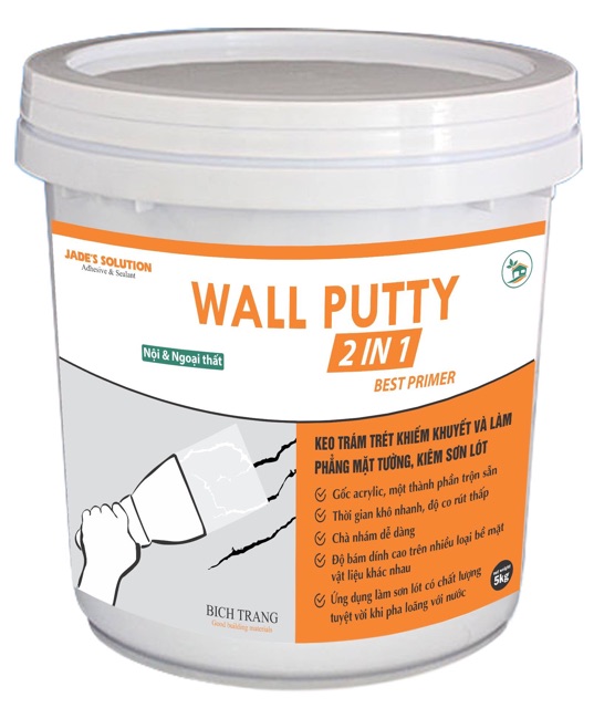 Keo Trám lỗ đinh ốc, tắc kê, khe hở nhỏ tại nhà - Wall Putty (0,5 kg)