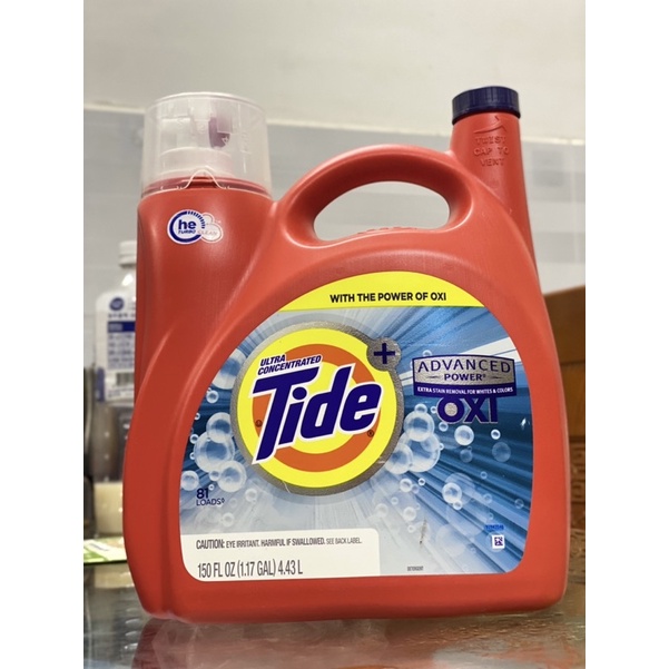 NƯỚC GIẶT TIDE ULTRA OXI ADVANVED POWER 4.43L MỸ