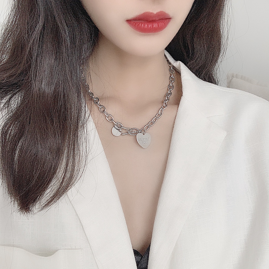 Dây Chuyền Mặt Chữ Love Phong Cách Hip Hop Cá Tính
