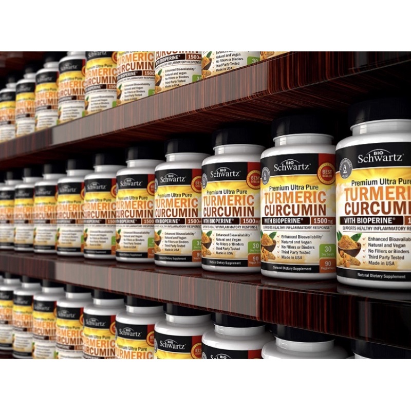 Viên chay nghệ Nano Turmeric Curcumin 1500mg Bio Schwartz 90v