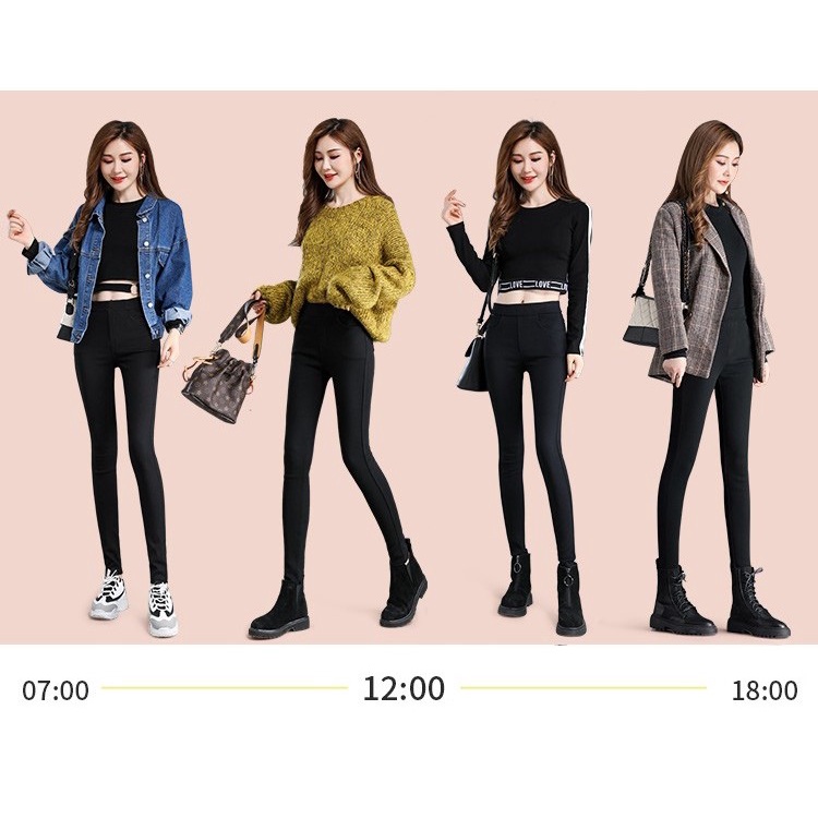 Quần legging nữ dài 4 túi dày dặn BIGSIZE m123