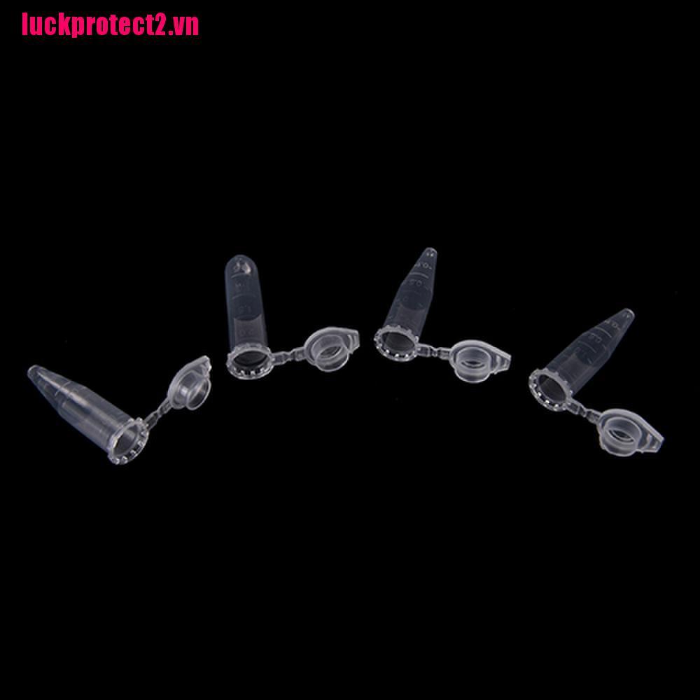 H&L 1X1.5ml Lab Clear Micro Plastic Test Tube Centrifuge Vial Snap Cap Container AB