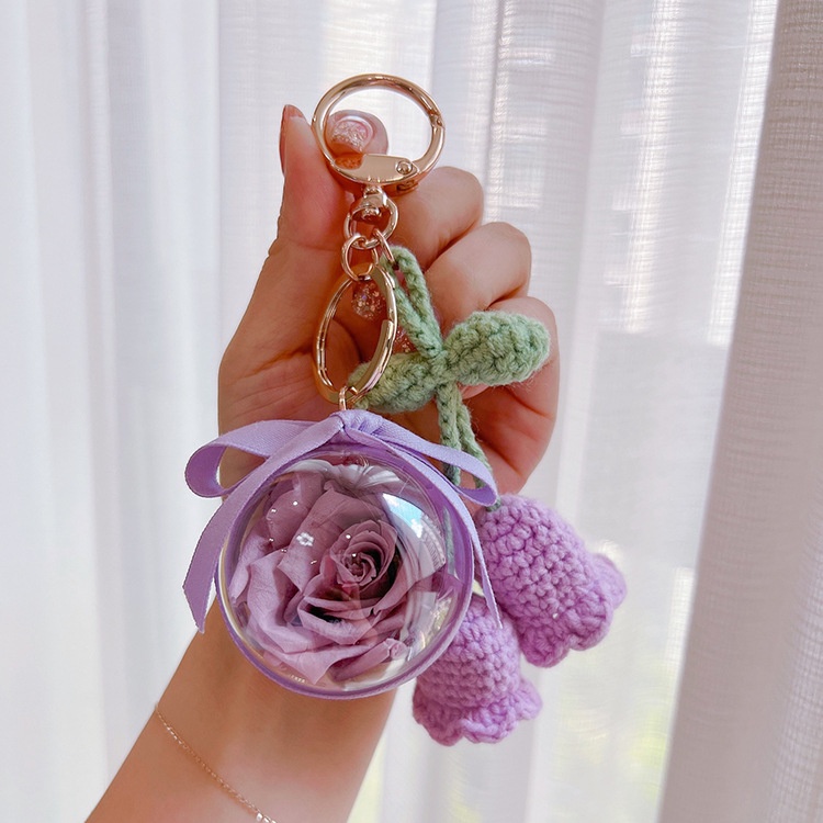 Móc Khóa Hoa Lily 2 Lily of The Valley Immortal Sáng Tạo Làm Quà Tặng