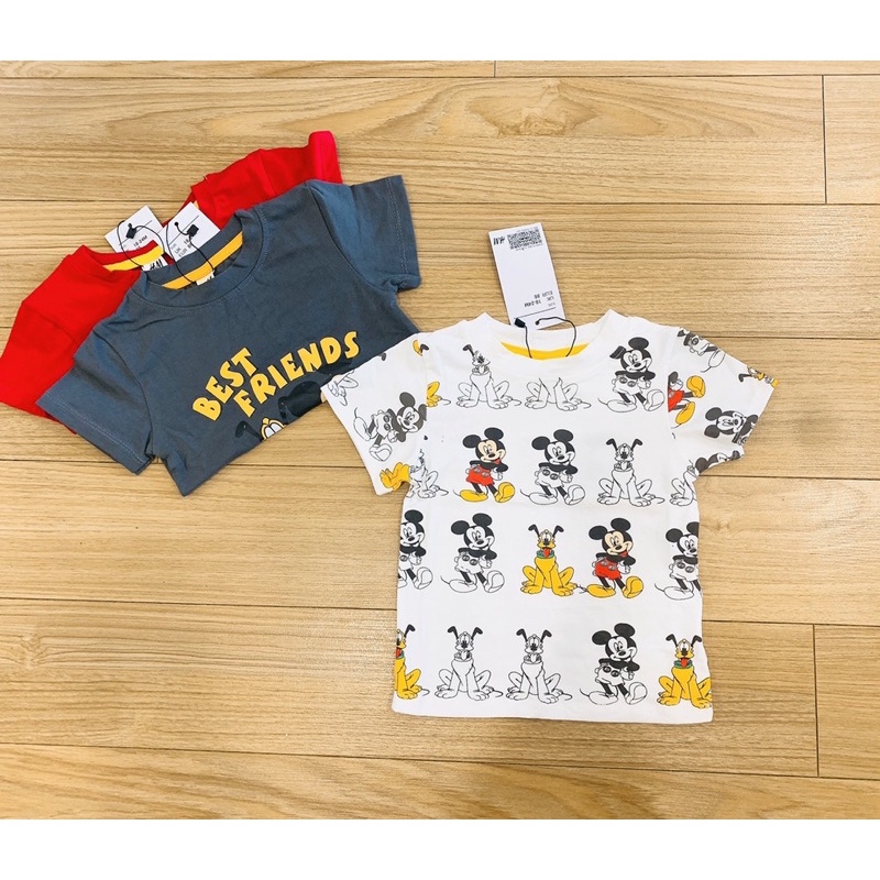 Set 3 áo phông Micky bé trai bé gái