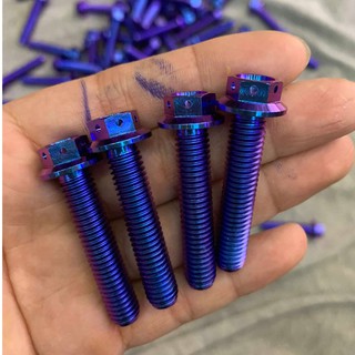 Ốc titan gr5 8ly40 đầu Probolt gắn chảng ba, bàn thờ xe Satria, Sonic, Raider, MSX