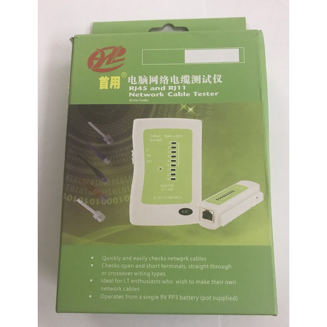 Bộ test dây mạng RJ45 và RJ11