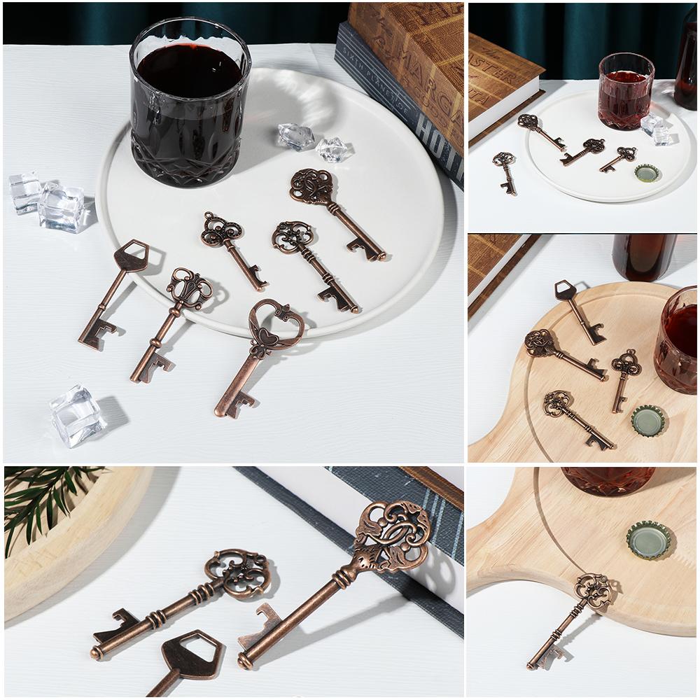 LEISURE Dụng Cụ Mở Nắp Chai Hình Chìa Khóa Phong Cách Vintage