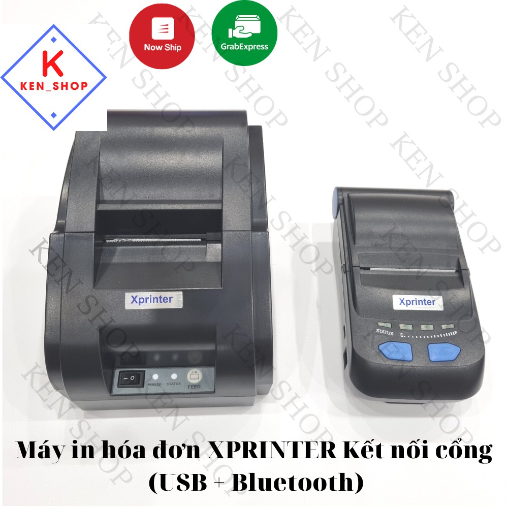 Máy in hóa đơn XPRINTER XP 58IIH/ XP-P300 Kết nối cổng USB + Bluetooth, in thẻ điện thoại, máy in nhiệt