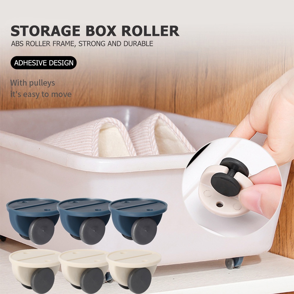 Set 4 bánh xe đẩy gắn tủ đựng rác đồ dùng tiện dụng