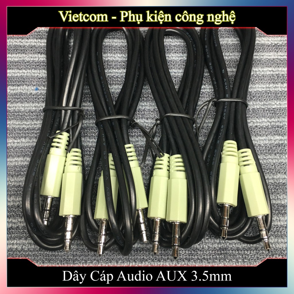 Dây Audio Loa Vi Tính 2 Đầu 3.5mm Dài 1.5m