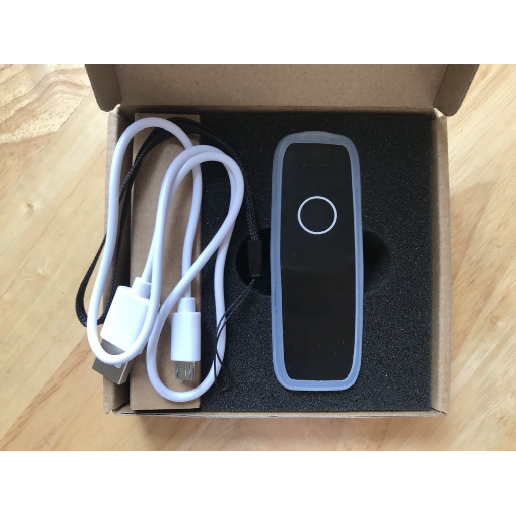Máy quét mã vạch không dây kết nối Bluetooth HM-300. Máy quét mã vạch barcode, nhỏ gọn tiện dụng