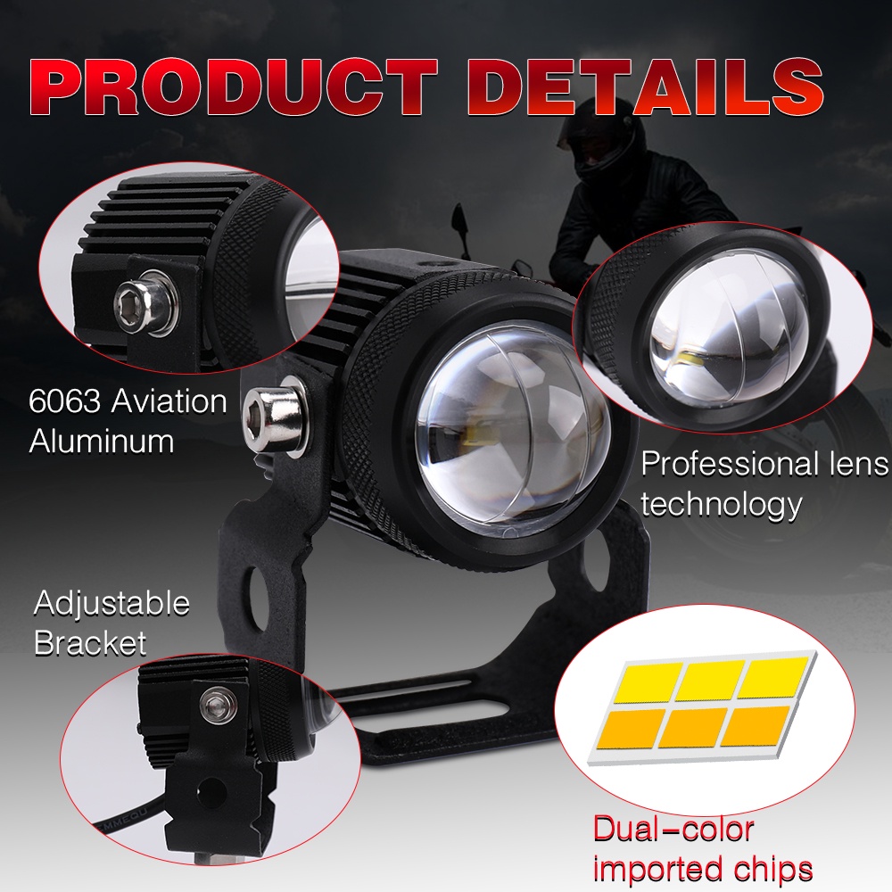 Đèn Trợ Sáng Mini Bi Cầu Mini Xe Máy Chính Hãng