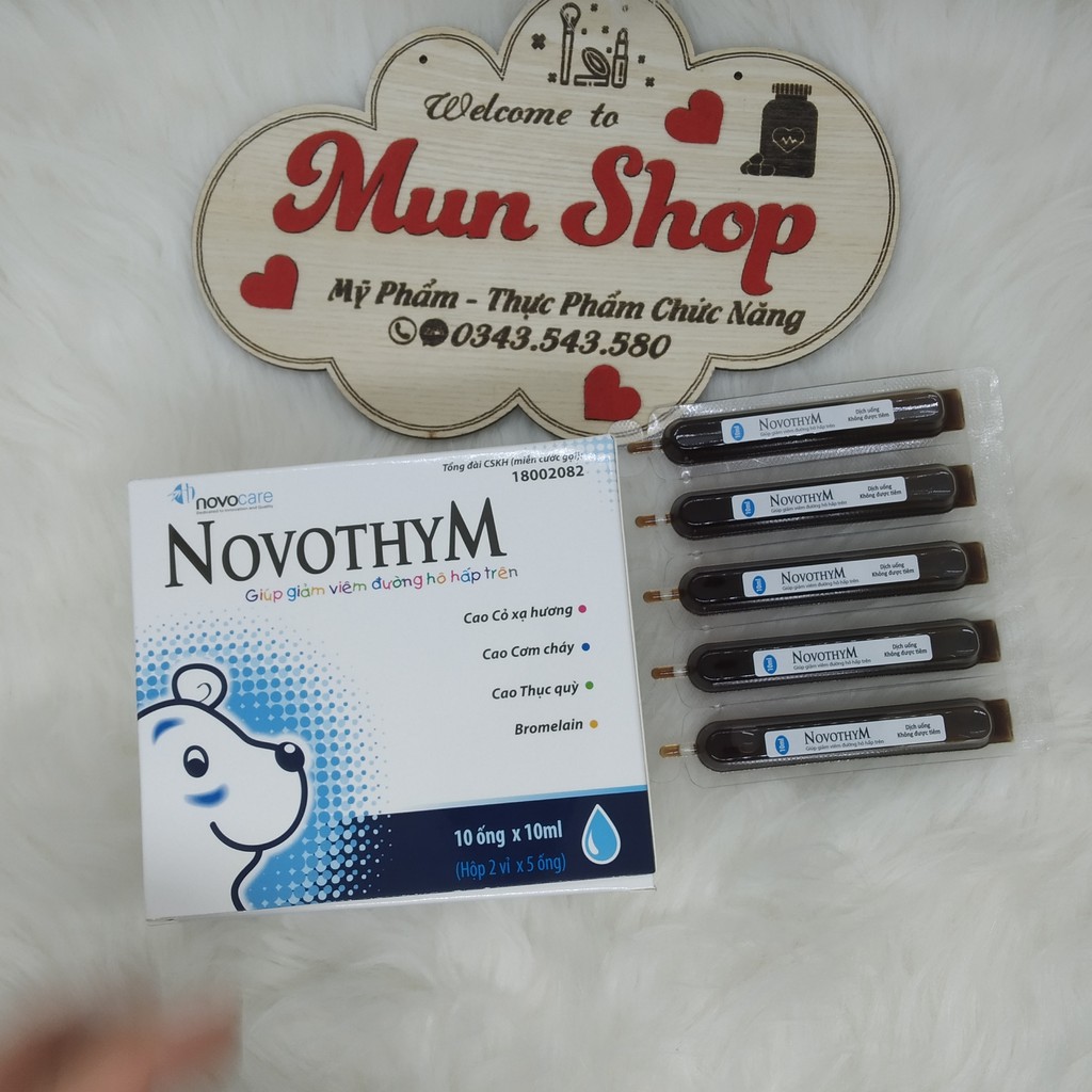 TPBVSK Novothym – kháng sinh tự nhiên, giúp tăng cường sức đề kháng, phòng bệnh hô hấp từ bên trong