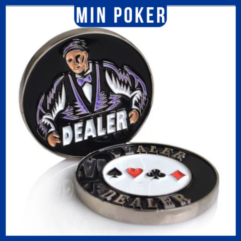 Nút Dealer Poker kim loại cao cấp (có video sản phẩm)