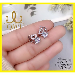 ♥️FREESHIP50K - Bông tai bạc, khuyên tai chuột xinh xắn, cực đáng yêu chào năm mới bạc 925 cao cấp chuẩn